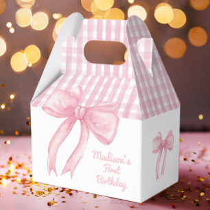 Girls Just Wanne Be One Pink Bow Coquette Birthday Favour Box