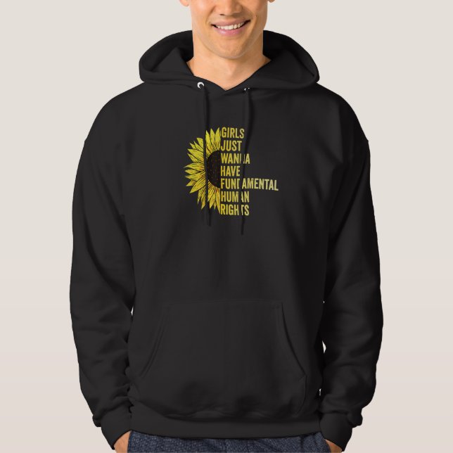 Girls Just Want To Have Fundamental Rights Women E Hoodie (Front)