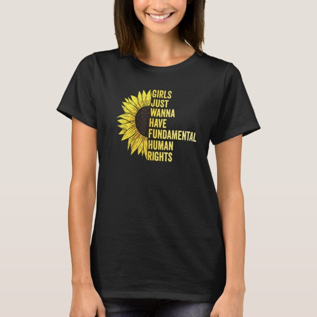 Girls Just Want To Have Fundamental Rights Women E T-Shirt (Front)