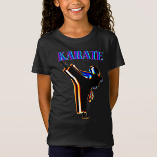 Girls Karate Abstract Blur T-Shirt