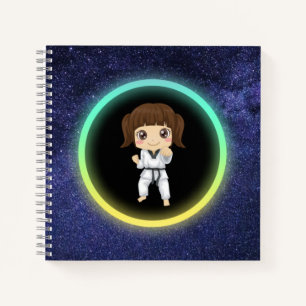 Girls Karate Galaxy   Notebook