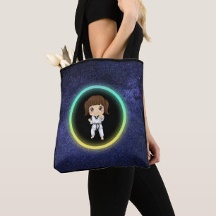 Girls Karate Galaxy Tote Bag