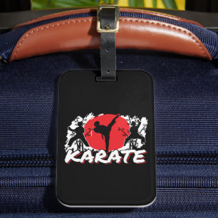 Girls Karate - Patriotic Japan Japanese Theme Luggage Tag