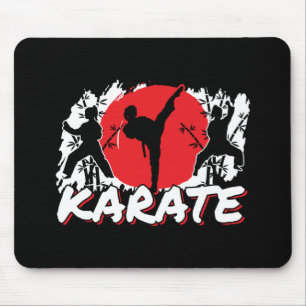 Girls Karate - Patriotic Japan Japanese Theme Mouse Mat