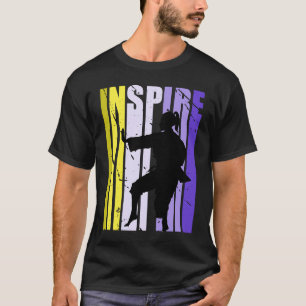 Girls Karate Yellow Inspire Birthday Colour Daught T-Shirt