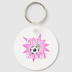 Girls Kick it Key Ring