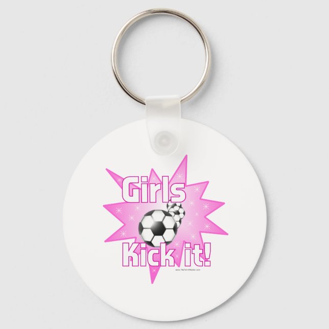 Girls Kick it Key Ring (Front)