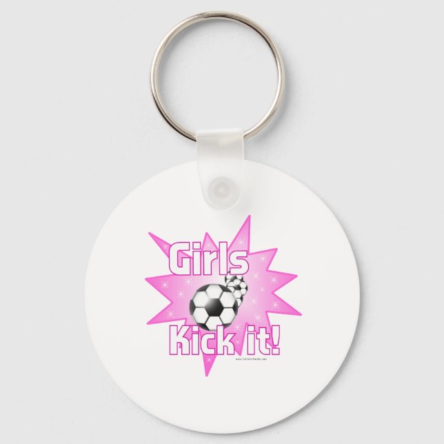 Girls Kick it Key Ring (Front)
