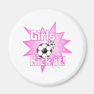 Girls Kick it Magnet
