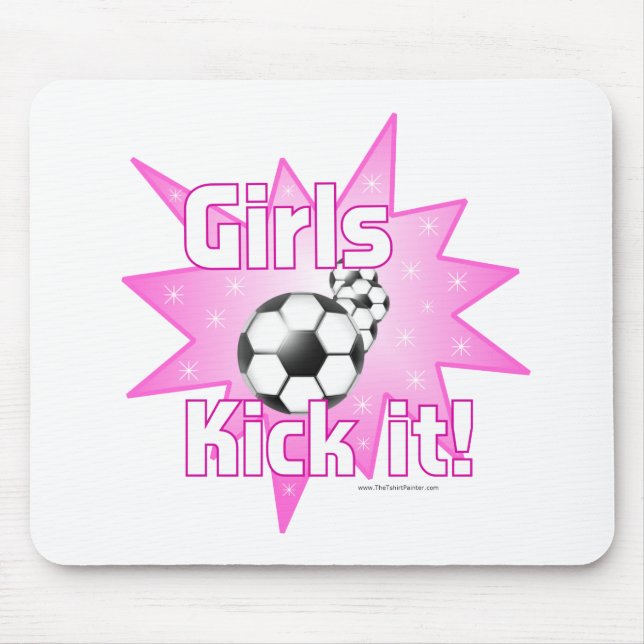 Girls Kick it Mouse Mat (Front)