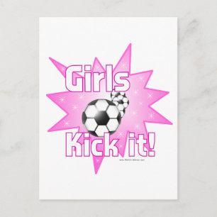 Girls Kick it Postcard