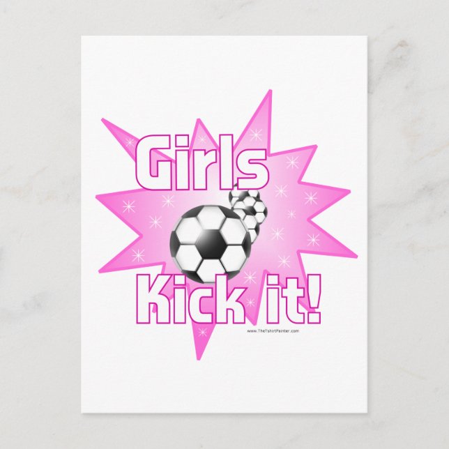 Girls Kick it Postcard (Front)
