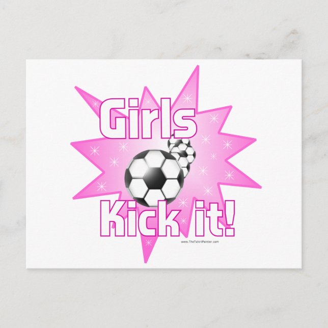 Girls Kick it Postcard (Front)