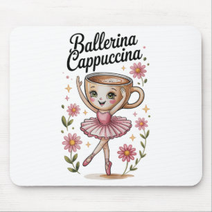 Girls Kids Meme Italian Brainrot Ballerina Cappucc Mouse Mat