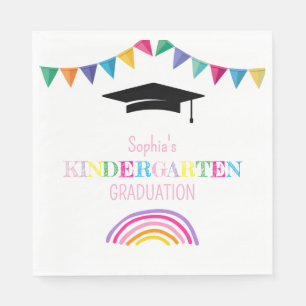 Girl's Kindergarten Graduation Napkin