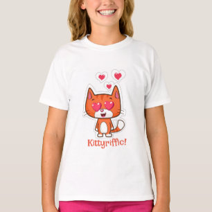 Girl's Kitten Cotton T-Shirt Kid's Clothes