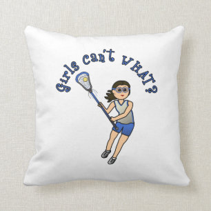 Girls Lacrosse Blue Cushion
