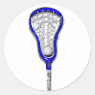 Girls Lacrosse Classic Round Sticker