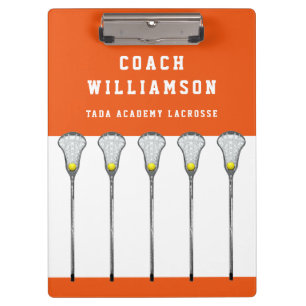Girls Lacrosse Coach Clipboard