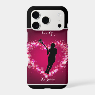 Girls Lacrosse Floating Hearts