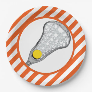 Girls Lacrosse Paper Plate