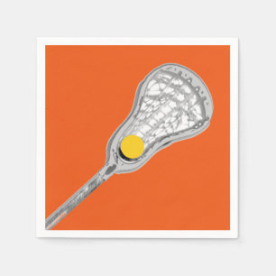 Girls Lacrosse Party Event Napkin