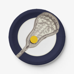 Girls Lacrosse Party Paper Plate