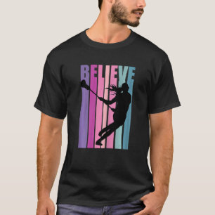 Girls Lacrosse Player Coach Team Coaching Motivati T-Shirt