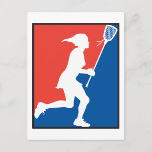 Girl's Lacrosse Postcard