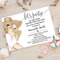 Girls Lets Party by Pool Before I do Bridal Shower