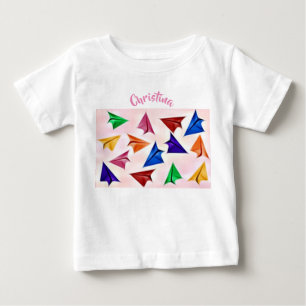 Girls Like Paper Planes Too Baby T-Shirt