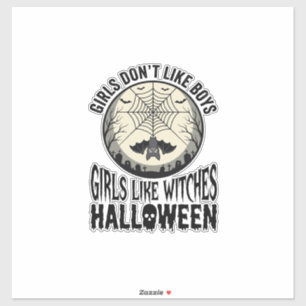 Girls Like Witches Halloween Vintage Vector Design