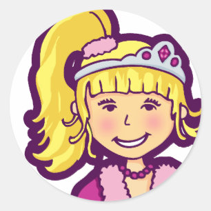 Girls little princess graphic stickers