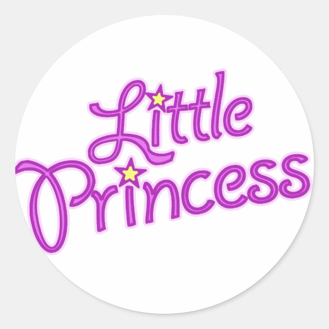 Girls little princess graphic text stickers (Front)