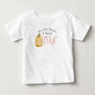 Girls Little Pumpkin Birthday T Shirt Editable Age