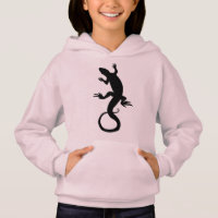 Girl's Lizard Sweatshirt Reptile Art Kids Hoodie