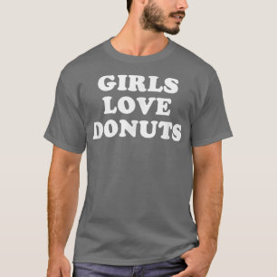Girls Love Doughnuts Retro T-Shirt