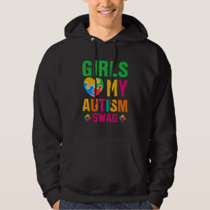 Girls Love My Autism Swag Autistic Boy Awareness Hoodie