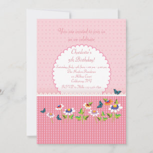 Girls Love Pink Invitation