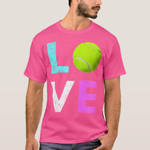 Girls Love Tennis Best Fun Birthday T-Shirt