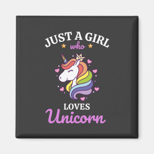 Girls love Unicorn Fan Club Magnet