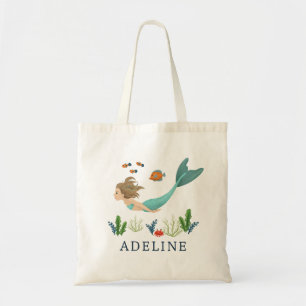 Girls Magical Under the Sea Mermaid Kids Tote Bag