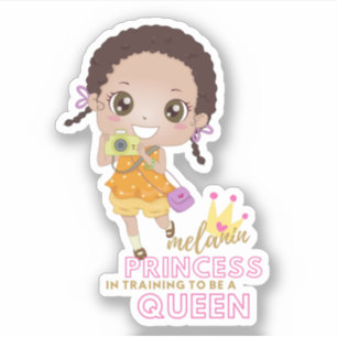 Girls MELANIN Princess In Training To Be Queen