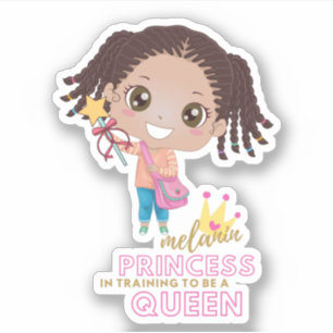 Girls MELANIN Princess Training To Be Queen Cute