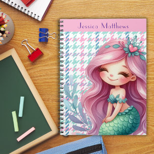 Girls Mermaid pattern  Notebook