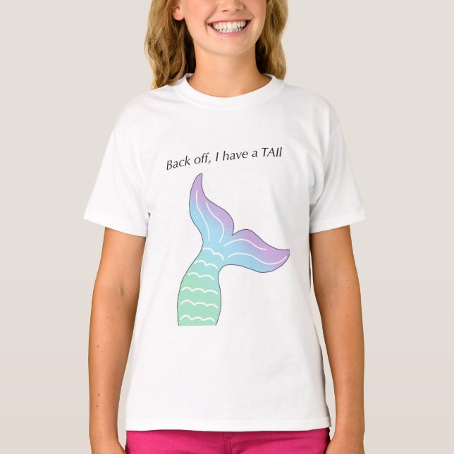 Girls Mermaid T-Shirt  (Front)
