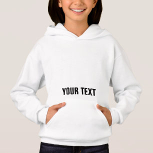 Girls Modern Hoodies Add Your Name Text Template