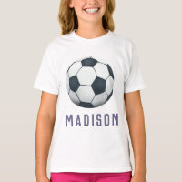 Girls Modern Soccer Jersey Number Sports