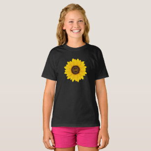 Girl's monogrammed sunflower T-Shirt