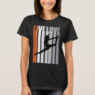 Girls Motivational Orange Dance Birthday Loves Gir T-Shirt